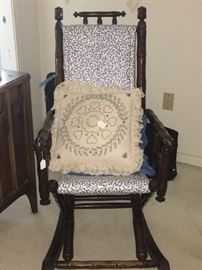 Platform rocker in great shape - covering is updated and quite nice