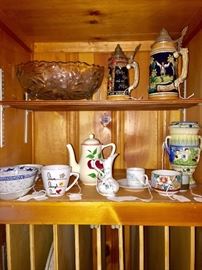 Vintage steins and other random thiings