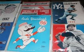 Some of the baseball year books, 1952-1996. World Series Program.