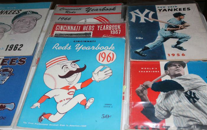 Some of the baseball year books, 1952-1996.  World Series Program.