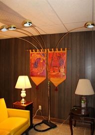The spider floor lamp with 6 lights. It is also from the 60's.