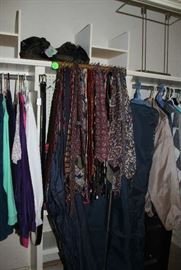 More clothes and men's ties.