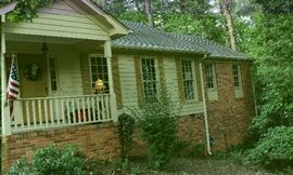 One side of the front of house.