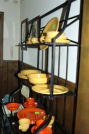 Fiesta ware in yellow gold and orange.