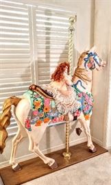 Vintage Life-size carousel horse