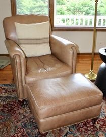 Another Great chair & ottoman - leather.