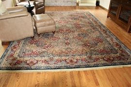 Karastan all wool oriental design carpet.  Super Nice.  We have another very large rug that we'll post a photo of when we can clear it off.