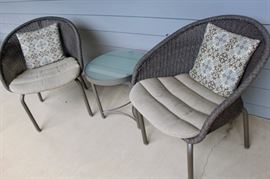 We have four of these chairs - two on the porch in back and two in the basement.  They're pretty schnazzy chairs that can go inside or out.