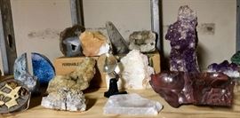amazing rock and mineral collection.  some of these pieces are huge.