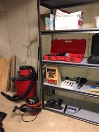 dry vac, more tools