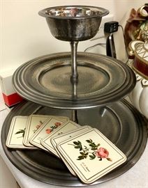 This was either Pottery Barn or Williams Sonoma tidbit tray.