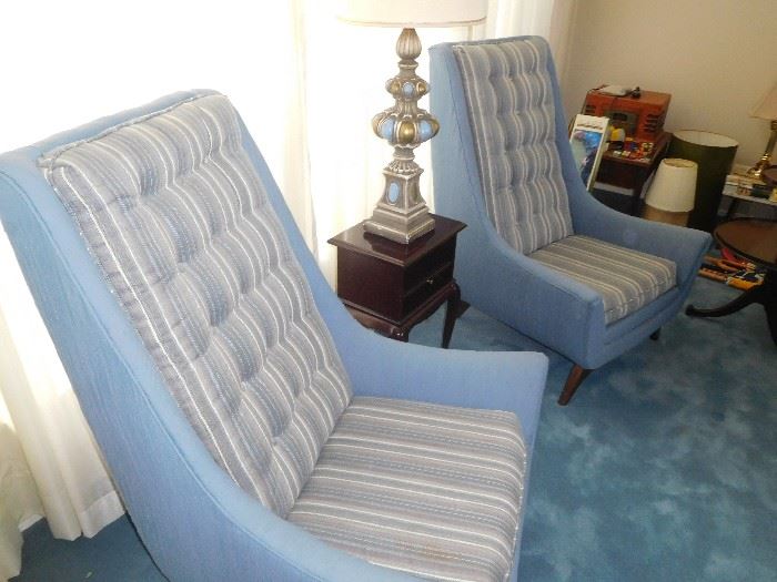 Original early 1960s high back chairs