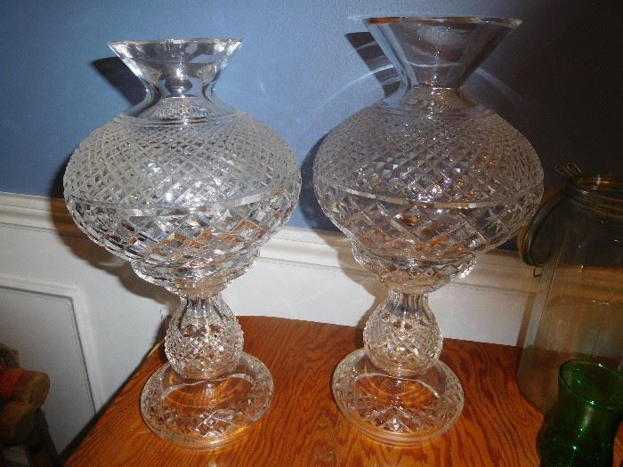 Waterford lead crystal lamps