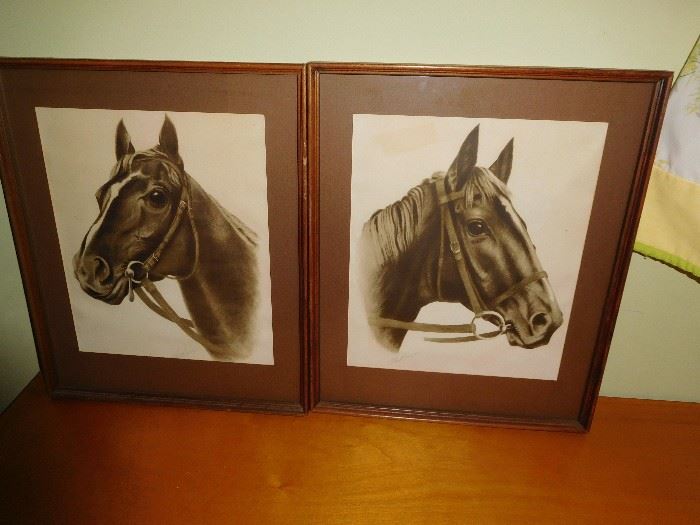 Signed Horse prints