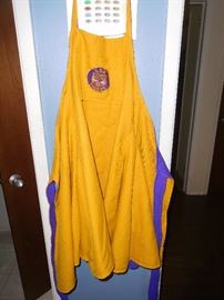 Vintage polyester double sided LSU apron