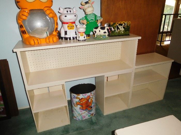 Sturdy hand built shelves 1960s