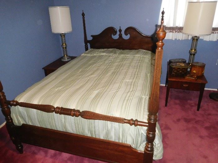 Ethan Allen walnut bed
