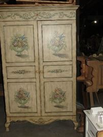 FRENCH COUNTRY DESK CABINET.