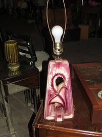 MID CENTURY LAMP.