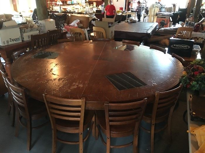 8" solid hardwood Dining table from Prudential Insurance.