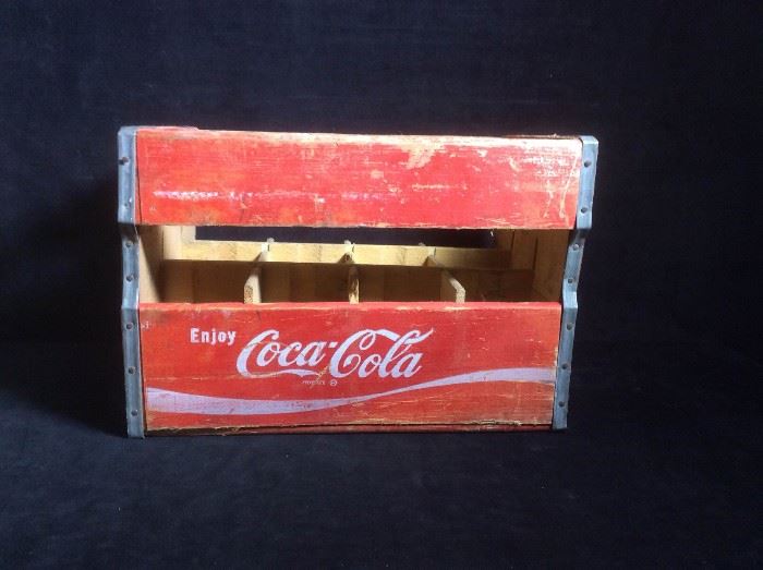 Old wood coke crate