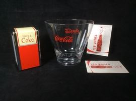 Coke ice bucket and napkin dispenser