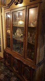 One of three china hutches