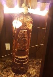 large tiki head