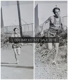 Photos of original negatives of Steve Prefontaine in High School (photos are cropped and taken with a phone)