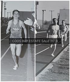 Photos of original negatives of Steve Prefontaine in High School (photos are cropped and taken with a phone)