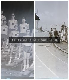 Photos of original negatives of Steve Prefontaine in High School (photos are cropped and taken with a phone)