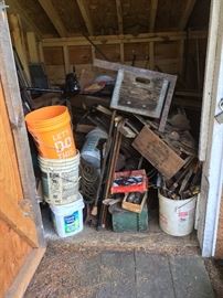 Tons of old iron hand tools and primitives