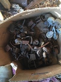Box’s of old caster wheels 