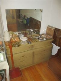 1950s dresser and household items