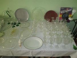Clear glassware and stemware