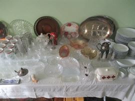 Glassware and household items