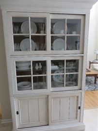 WHITE WASHED CHINA CABINET
ETHAN ALLEN