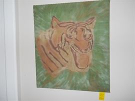 Batik Painting of Lion