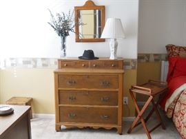 vintage oak chest, etc.