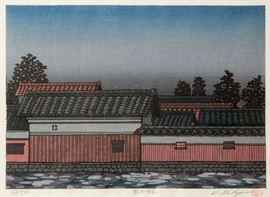 A KATSUYUKI NISHIJIMA SIGNED WOODBLOCK PRINT