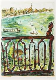 A BOB DYLAN 'VISTA FROM BALCONY' SIGNED PRINT