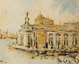 FILIPPO DE PISIS (1896-1956) OIL ON CANVAS