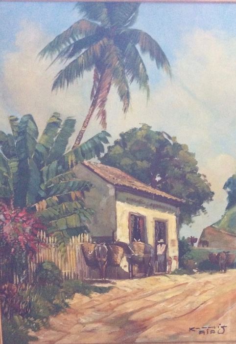 Mid Century Cuban Painting