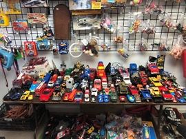 toy cars, some electric