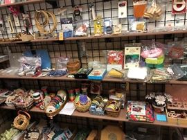 crafts. ribbon, streamers, misc. crafting items