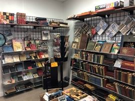 older books, post cards, book sets, magazines