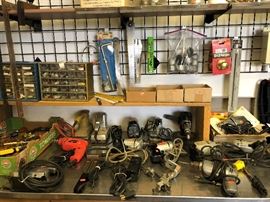 electric tools. drills, sanders and more