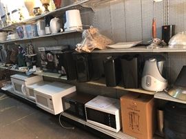 microwaves, humidifiers, pets items, paper shredders