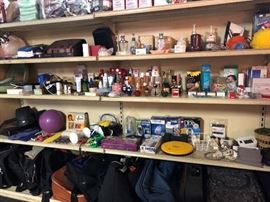 bathroom items, purfumes and other liquids, exercise items, luggage