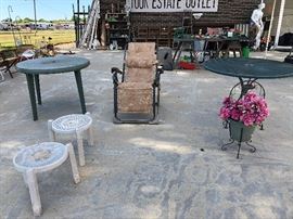 outdoor tables, chair